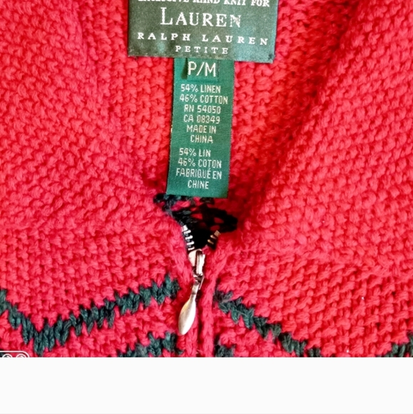 VTG 80s Ralph Lauren Holiday Sweater - Picture 4 of 7